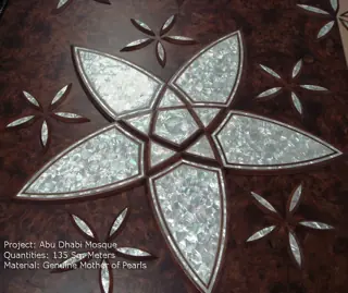 Mother of Pearl flower inlay, Sheikh Zayed Grand Mosque